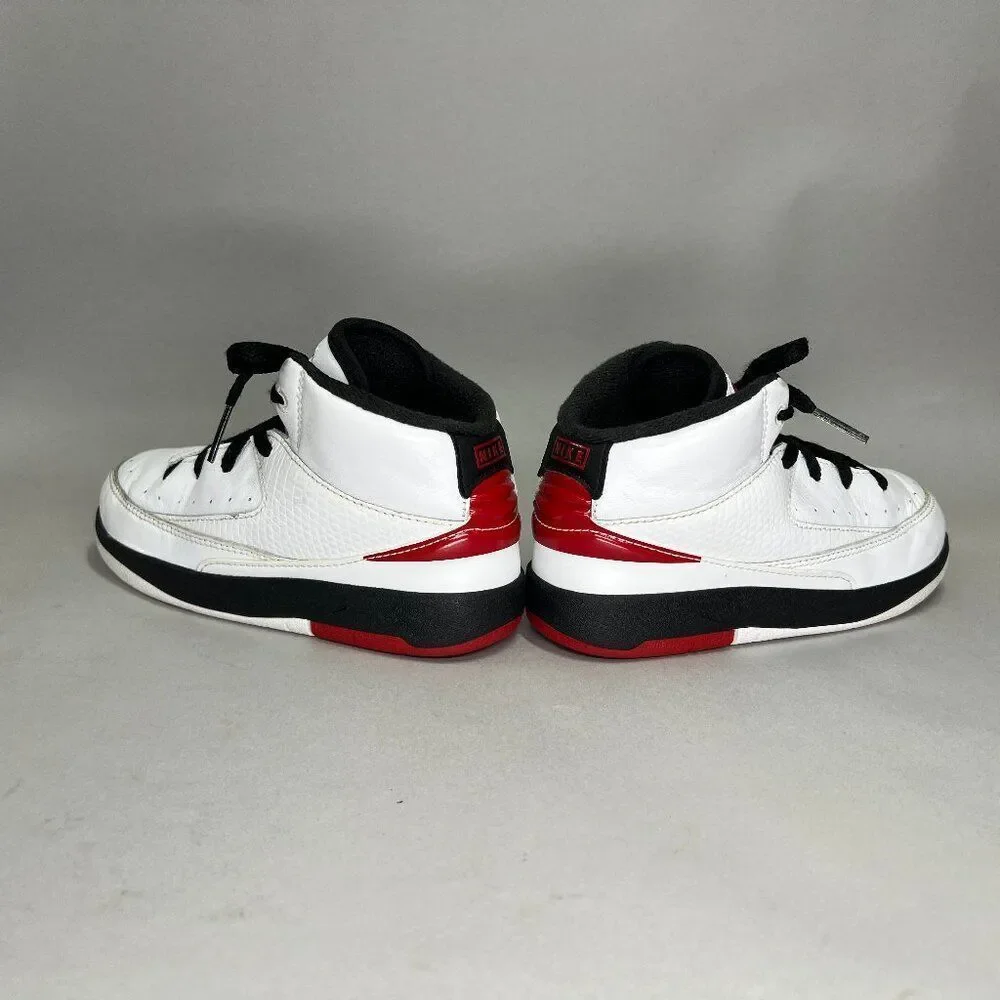 Jordan 2‎ Retro OG Chicago Shoes Youth Size 10C White Leather Air Jordan Retro